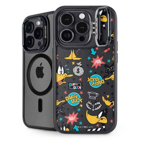 Looney Tunes Daffy Duck Patches iPhone 16 Pro Kickstand Case